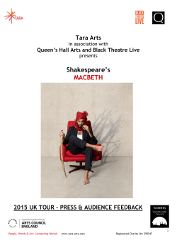 Shakespeare`s MACBETH