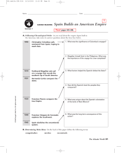 GUIDED READING Spain Builds an American Empire