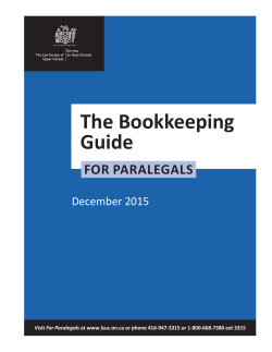 The Bookkeeping Guide for Paralegals