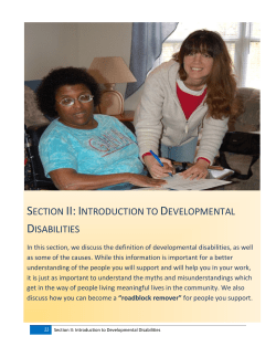 Orientation Manual for Direct Support Professionals