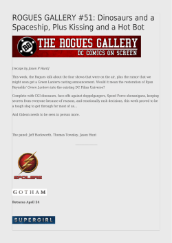 ROGUES GALLERY #51: Dinosaurs and a