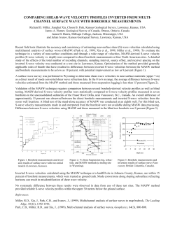 Comparing Shear-wave Velocity Profiles from Multi