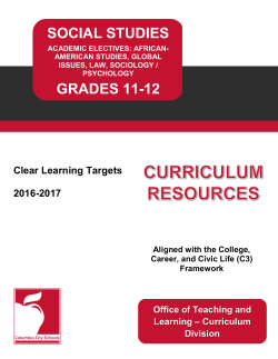 Academic Electives - Columbus City Schools