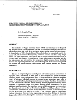 EQUATIONS FOR GAS RELEASING PROCESS FROM