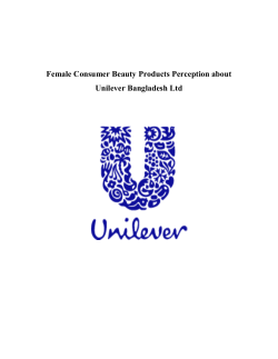Female Consumer Beauty Products Perception about Unilever