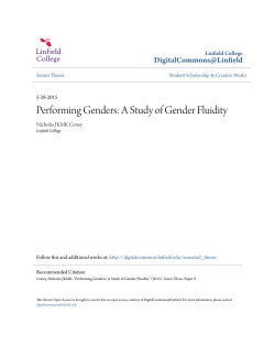 Performing Genders: A Study of Gender Fluidity