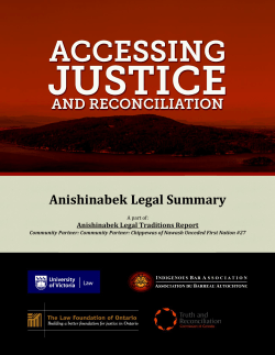 Anishinabek Legal Summary - Indigenous Bar Association