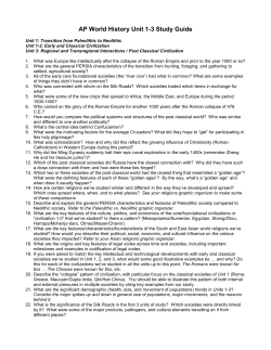 AP World History Unit 1-3 Study Guide