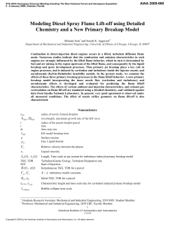 Modeling Diesel Spray Flame Lift-Off Using Detailed Chemistry and
