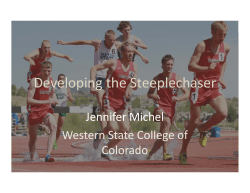 Developing the Steeplechaser