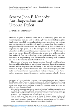 Anti-Imperialism and Utopian Deficit