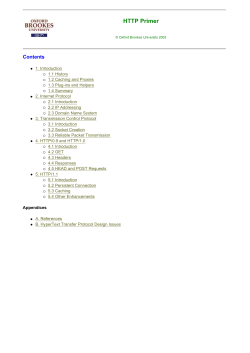 HTTP Primer