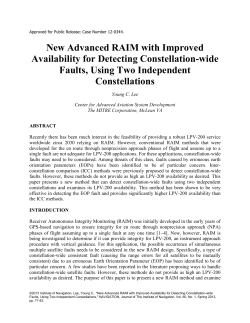 New Advanced RAIM with Improved Availability