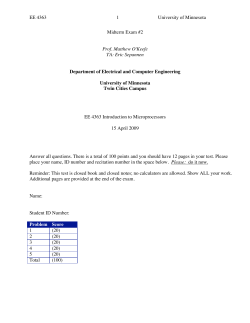 MidTerm Exam #2 Answers