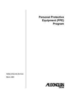 Personal Protective Equipment (PPE) Program