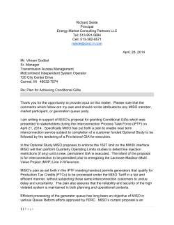 Richard Seide Principal Energy Market Consulting Partners LLC Tel