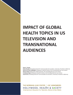 impact of global health topics in us television and