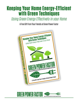 Keeping Your Home Energy-Efficient with Green Techniques