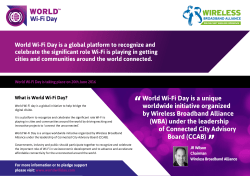 What is World Wi-Fi Day? - Wireless Global Congress