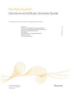 NextSeq System Denature and Dilute Libraries Guide (15048776 v02)
