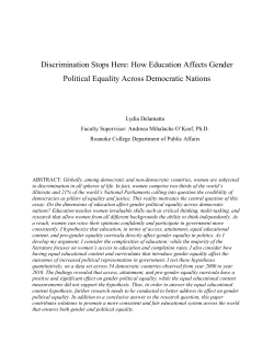 Discrimination Stops Here: How Education