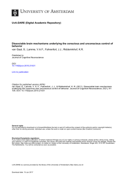 Dissociable brain mechanisms underlying the conscious and