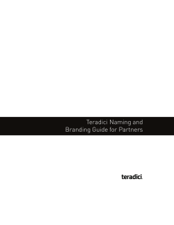 Teradici Naming and Branding Guide for Partners