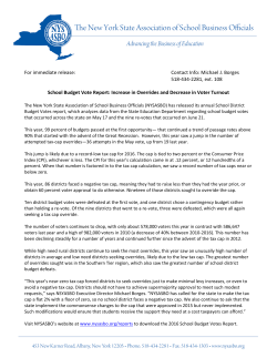 For immediate release - New York State Association of School