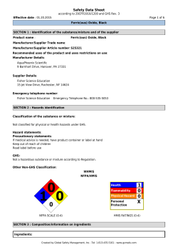 Safety Data Sheet - Fisher Scientific