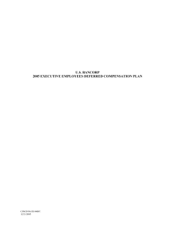 us bancorp 2005 executive employees deferred