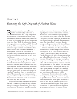 Ensuring the Safe Disposal of Nuclear Waste