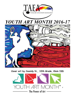 2016-2017 Youth Art Month Book - Texas Art Education Association