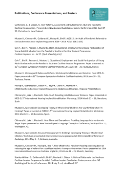 here - Southern Cochlear Implant Programme