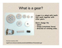 What is a gear?