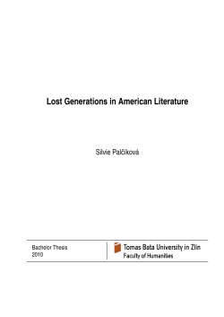 Lost Generations in American Literature