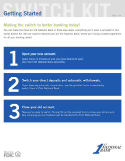Getting Started - First National Bank | Henning