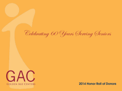 Celebrating 60 Years Serving Seniors