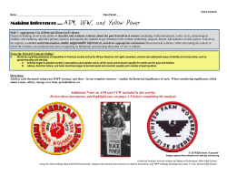 Making Inferences &hellip; AIM, UFW, and Yellow Power