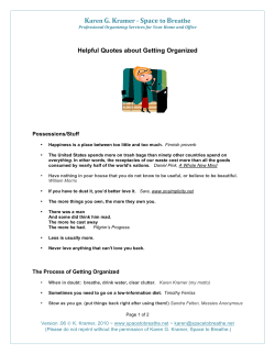 Helpful Quotes about Getting Organized
