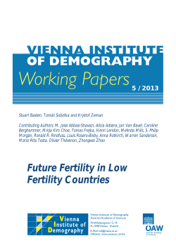 Future Fertility in Low Fertility Countries