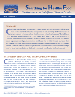 of retail food environments