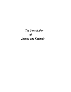 Constitution of Jammu and Kashmir