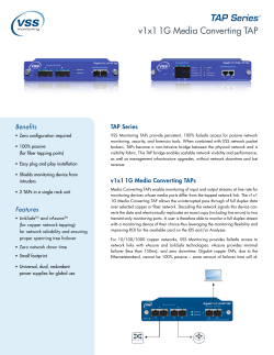 v1x1 1G Media Converting TAP TAP SeriesTM