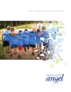 ANGEL FOUNDATION 2012 ANNUAL REPORT