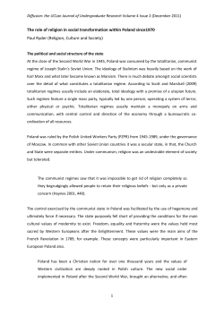 The role of religion in social transformation within Poland