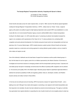 Georgia Regional Transportation Authority Case Study
