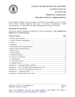 CAPR 10-1 - CAP Members