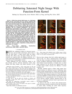 Deblurring Saturated Night Image With Function-Form