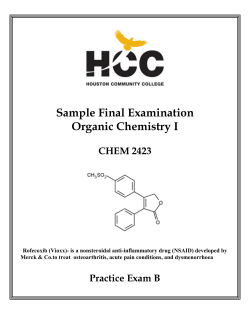 Sample Final Examination Organic Chemistry I