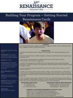 Building Your Program – Getting Started